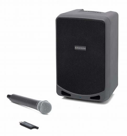 Samson XP106W 6" Portable Speaker with Wireless Microphone and Bluetooth 100W