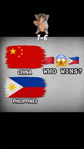🇨🇳 China VS 🇵🇭 Philippines – Who Wins? 🔥 #china #philippines #geography