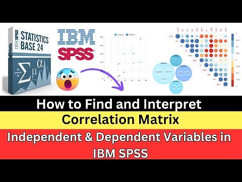 SPSS Correlation Matrix: Find & Interpret Variables Fast!