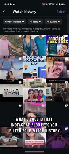 Instagram New Update 2025 | How to See Watch History of Reels | Delete Reel History Easily