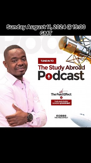 147 reactions · 12 comments | Joshua shares his study abroad process and journey with us today at 19:00 GMT. Tune In | The Fred Effect | Facebook
