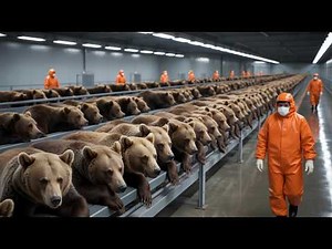 Inside the Bear Fur Factory — How Synthetic Bear Hides Become Luxury Material (Full Process)