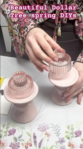 Beautiful Dollar Tree spring DIYs you will love 💗💐 #diy #dollartree #easydiy