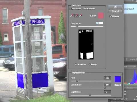 Adobe Photoshop Elements 9 - Replacing Colors
