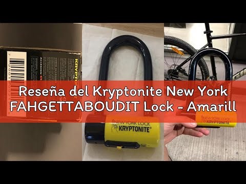 Reseña del Kryptonite New York FAHGETTABOUDIT Lock - Amarillo, Mini