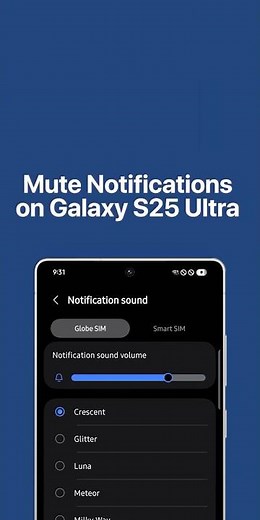 How to Mute Notification Sounds on Galaxy S25 Ultra #galaxys25ultra