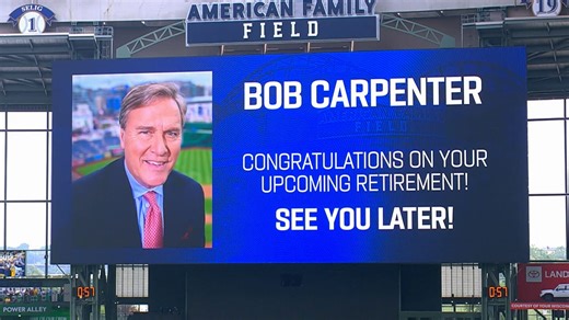 Brewers honor Bob Carpenter