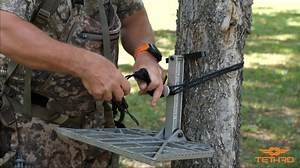 6.1K views · 128 reactions | Want to shed some ounces and reduce noise potential in the woods this season? Check out how mastermind @ernie_power uses the Tethrd Versa Link to attach his Predator Platform to the tree! . . . #tethrdnation #saddlehunting #mobilehunting #lighterfasterstronger | Tethrd | Facebook