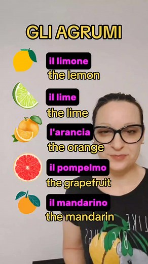 5.4K views · 193 reactions |  citrus = agrumi . . . . #fruit #italianvocabulary | Italianwithkati | Facebook