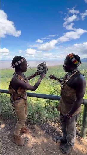 Hadzabe bushmen practice speaking English 😍