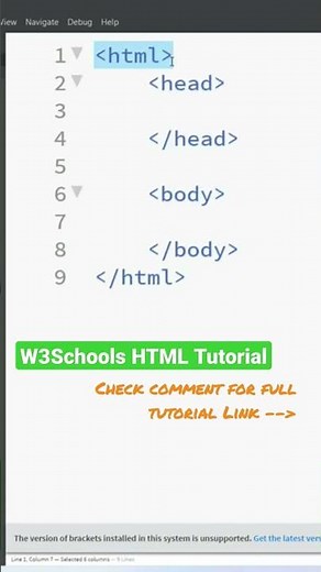 W3Schools HTML Tutorial #w3schools #html #css #html5 #htmltutorial #zeeshanacademy