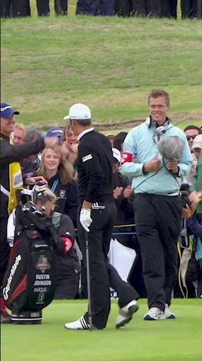 Dustin Johnson with the smoothest hole in one you'll see