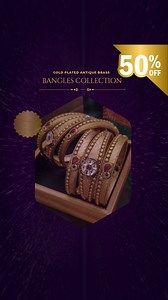 🚨 BIG SALE ALERT! Our best-selling antique gold-plated bangles with CZ stones and Meena Kari work are now 50% OFF! These won’t last long – DM us NOW before they’re gone! 🔥 📲 WhatsApp: 923222203210 | IG: @gulmoharart 🛍 Ready to ship | 🌍 Ships internationally Hashtags: #JewelrySale #50OffJewelry #EthnicJewelsOnSale #GulmoharArt #MeenakariWork #ADStoneBangles #GoldPlatedJewels #FlashSaleJewelry #DesiStyleDeals #PakistaniAccessories | Gulmohar- " The Art Jewellery"