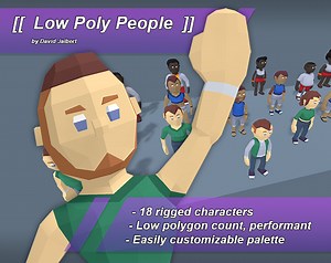 Low Poly People by David Jalbert