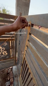 1.9M views · 19K reactions | How to install sliding with folding Gate #slidinggate #foldinggate #gate | Chinnmay Fabrication | Facebook