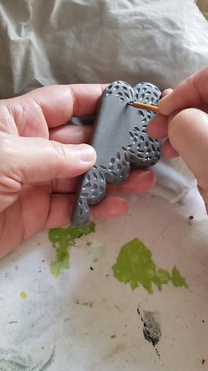 Carving leather hard clay ❤ | Kim Caisse Art