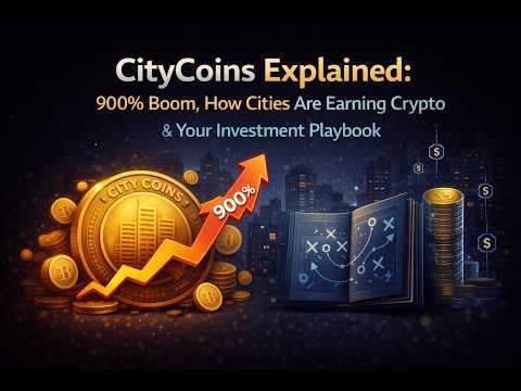 CityCoins 900% Crypto Boom Explained: Miami Funds Beaches, US/EU Trends & Buy Strategy video