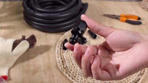 6AN Fuel Line Kit, 3/8 Fuel Hose Line Push Lock NBR Rubber SAE 30R7 25FT 300PSI, 6AN Hose with 14 Quick Connect Fittings and 14 Clamps