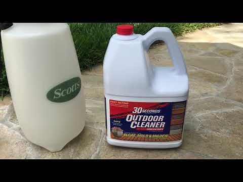 Cleaning Stucco with 30 Second Outdoor Cleaner