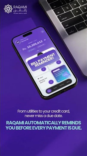 Free Automatic Bill Payment Reminders | Raqami Islamic Digital Bank