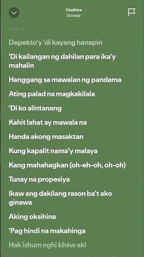 OKSIHINA - Dionela #lyrics #music #oksihina #dionela