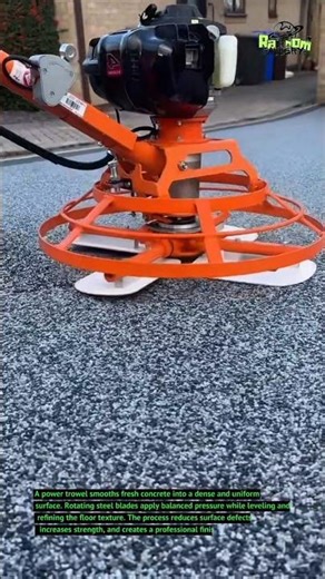 Satisfying Concrete Power Trowel Process | Perfect Floor Finishing ⚙️