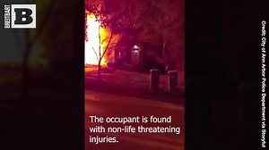 Propane can be dangerous, I'll tell ya h-wat! In a scenario that would make even Hank Hill cry, a house in Ann Arbor, Michigan, sadly collapsed after a propane tank exploded and engulfed the house in flames. The sole occupant of the house was escorted to safety by the police. | Breitbart