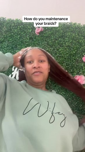 After I install my braids this is what I do. I also do this like every 2 weeks or when my braids get old and I got new growth, this is how I maintenance my braids and keep them looking fresh 💕 I do oil my scalp like 2-3 times a week! I forgot to do a video of me dipping my braids. I will post a video on how I did my braids later. 1. Growth oil 2. Mousse 3. Spritz 4. Leave in conditioner 5. Oil sheen 6. Edge control #braids #braidmaintenance #microbraids #micros #phillybraids #phillybraiders #bo