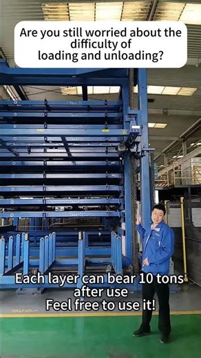 Sheet Metal Automatic Loading And Unloading System Storage Warehouse#lasercutting #storagesolutions