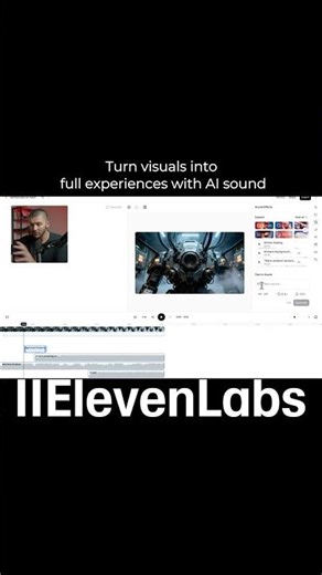 Turn visuals into full experiences with AI sound‪@elevenlabsio‬