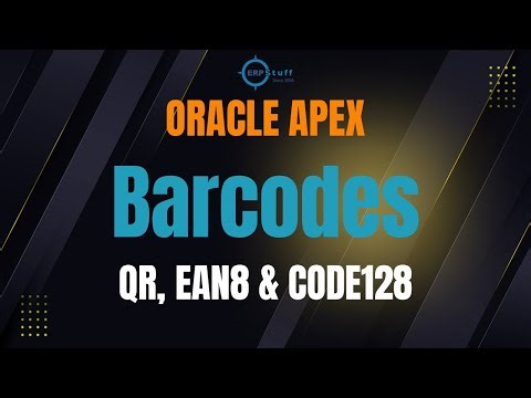 Barcode Generation in Oracle APEX | Code128, EAN8 & QR Code as PNG & SVG