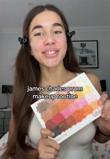 Ruby Savva (@rubys.lifestyle5) - James Charles prom makeup routine!! #jamescharles #jamescharlespalette #makeup #makeuplook #makeuptutorial #prom #prommakeup #painted
