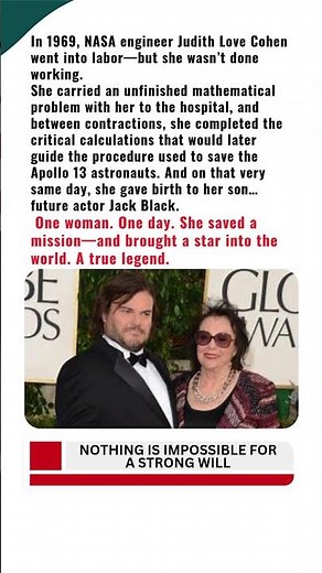 The Woman Who Saved Apollo 13, While Giving Birth to Jack Black the Same Day