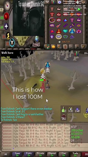 My Biggest Loss in OSRS PKing: 100 Million Gone!
