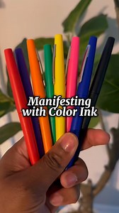 What color pen 🖊 should you use during #ManifestingRituals ? Here’s the answer 🔴🟣🔵🟢🟡🟠⚪️ Working with the natural elements to manifest desired outcomes is essential. By doing this you are able to communicate back with the universe and cast your intention. In both art and magic, everything has a meaning- from food, to days, to numbers, and of course, color. Color is one of my favorite ways to manifest- whether is be through my food, candles, hair, nails, or clothing. COLORS have POWER ‼️ •