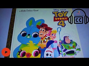 🏰 Disney's TOY STORY 4 🤠👨‍🚀 a Little Golden Book with ENGLISH CC + EMOJIS