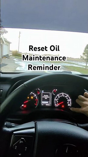 Resetting the oil maintenance reminder on a push button start Toyota 4Runner #raybanmeta