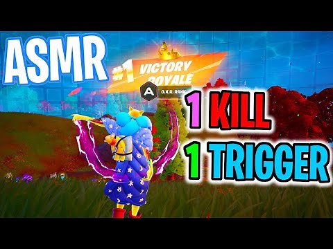 ASMR Gaming 😴 Fortnite 1 Kill = 1 Trigger Relaxing Mouth Sounds 🎮🎧 Controller Sounds + Whispering 💤