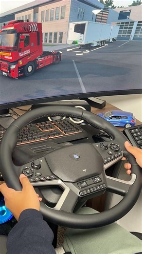 Euro Truck Simulator Realistic Driving with HORI Force Feedback Wheel #eurotruck #ets2