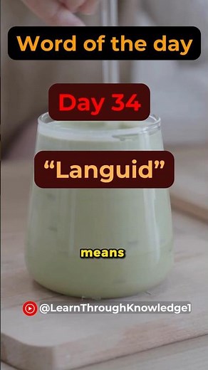 What Does Languid Mean? Learn English Vocabulary in Seconds! 🥱 #shorts #wordoftheday #learnenglish