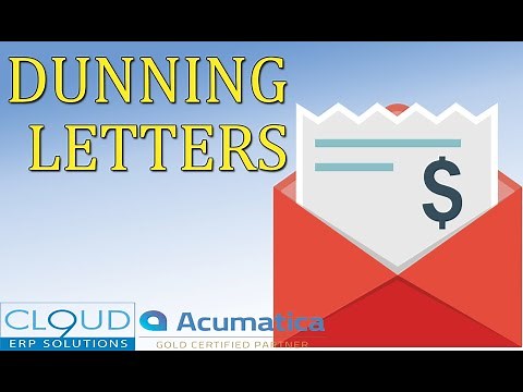 Acumatica using Dunning Letters