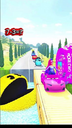 Skibidi Toilets & huggy wuggy & mario Cars & soic & Mq VS BOLLARD BARBIE & in #beamng