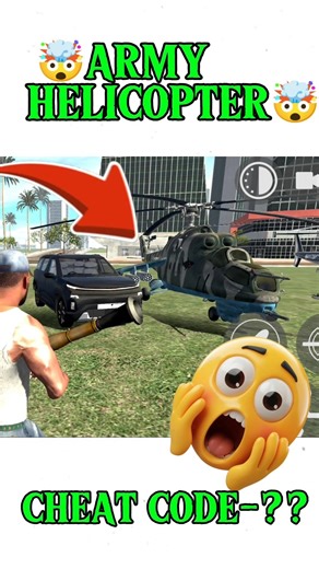 Army Helicopter Cheat Code 🚁 Indian Bike Driving 3D New Update 2026 🤯 #shorts