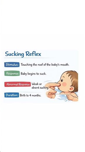 primitive reflexes in infants #physiotherapy #PediatricReflexes #MedicalShorts#PhysioLife