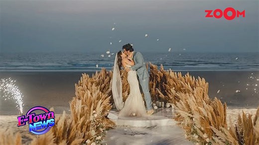 Aadar Jain and Alekha Advani share dreamy moments from their Goa wedding! The newlyweds posted their first photos, featuring a romantic kiss against a backdrop of beachside fireworks at sunset. The album also included Alekha with her parents and heartfelt moments of the couple exchanging vows. Aadar's parents, Rima and Manoj Jain, were spotted near the ceremony, adding to the intimate celebration. Wishing the couple a lifetime of love and happiness! Stay tuned for more! #AadarJain #AlekhaAdvani 