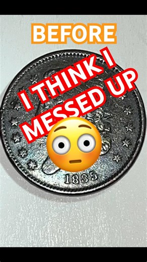 They say you should never clean an old coin, but today we are breaking the rules. #cleancoin #coins