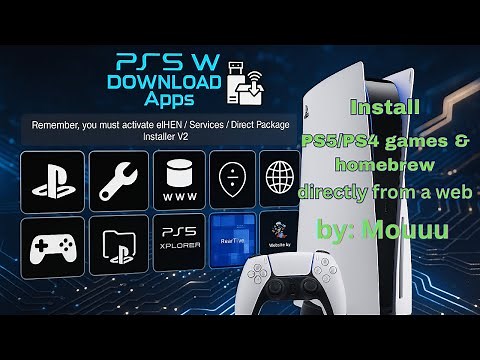 Install PS5/PS4 Homebrew & Games via Web (Direct PKG Installer v2 Guide🔥🔥