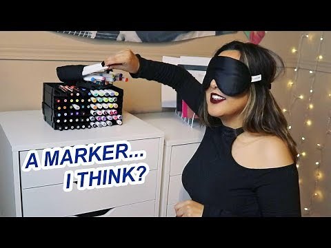 PICKING MY ART SUPPLIES BLINDFOLDED