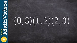 How to write the equation of a parabola given three points