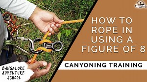 How to Rope in using Figure 8? Figure 8 is one of the oldest and Basic Descender devices not only used for Fast/SPort Rapell but also for Anchoring and Rope rigging. It is always a good practice to carry a Figure 8 as a backup even if you have other Rappell devices. Check out this video to learn the basic Rope In method using a Figure of 8 . Let us know what you think in the comments. Wanna learn more? Join our Canyoning Courses. https://events.bangaloreadventureschool.com/events/canyoning-train